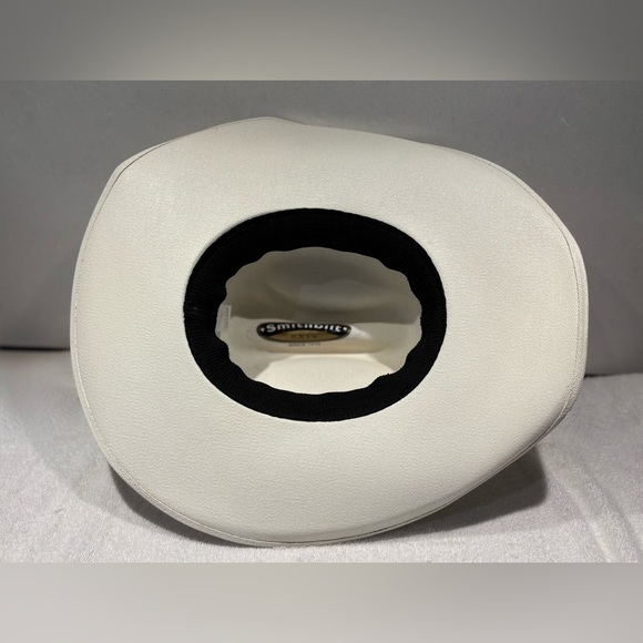 Smithbilt Hats Unisex White Cowboy Hat Size L/XL Cattleman Style - Picture 10 of 15